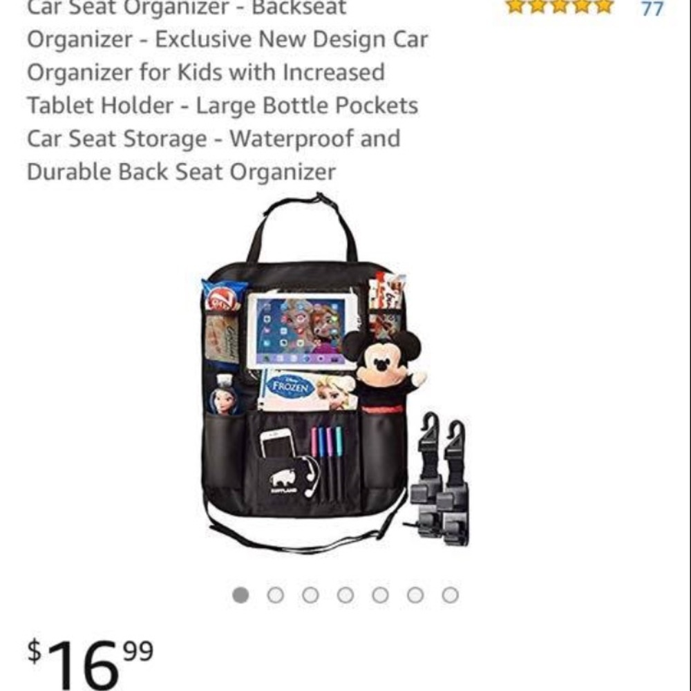 2 pieces Car Seat Organizer